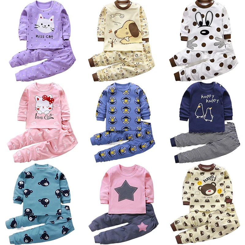 

Kids Boys Sleepwear baby girl spring cotton sets Children Homewear Pajamas for Boy Pyjamas Kids Nightwear 1-8Y teenage clothes