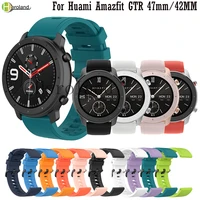 20 22mm silicone watch strap for huami amazfit gtr 47mm 42mm band bracelet wirststrap for amazfit stratos 3 2 2s bip u pop gts 2