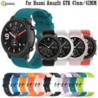 20 22 мм силиконовый ремешок для часов Huami Amazfit GTR 47 мм 42 мм ремешок для Amazfit Stratos 3 2 2S Bip U Pop GTS 2