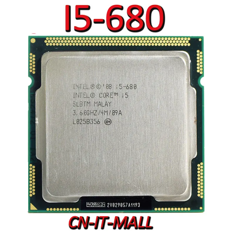 

Intel Core I5-680 CPU 3.6G 4M 2 Core 4 Thread LGA1156 Processor