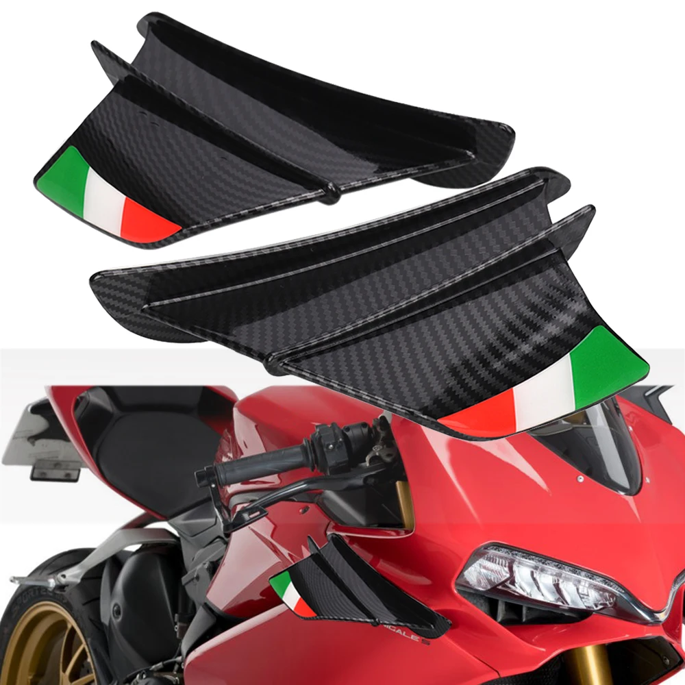 

Motorcycle Winglet Aerodynamic Wing Kit For Ducati 899 959 1198 1198S 1199 1299 Panigale V4 V4S V4R V2 Fairings Accessory