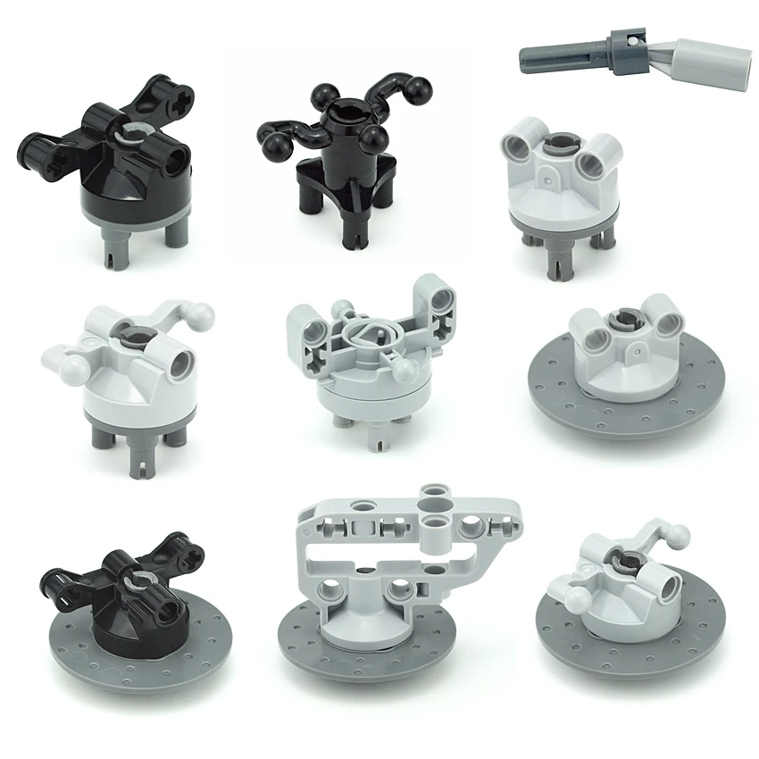 

MOC Suspension Steering Wheel Hub Technical MOC Parts Gear Reduction 92909 32495 DIY Building Blocks Car Truck Drive Bricks