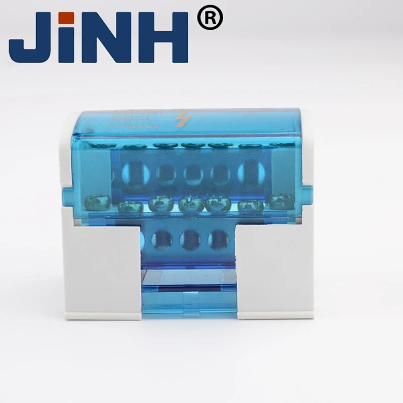 Клеммная колодка на Din-рейку распределительный блок модульный винт медное