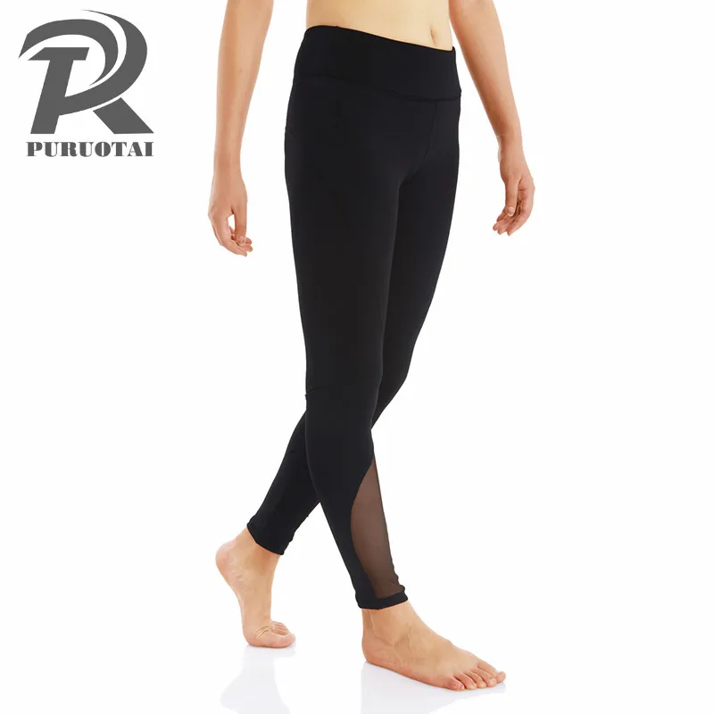 Новинка 2019 Брендовые женские сексуальные штаны для йоги высокая талия подходят