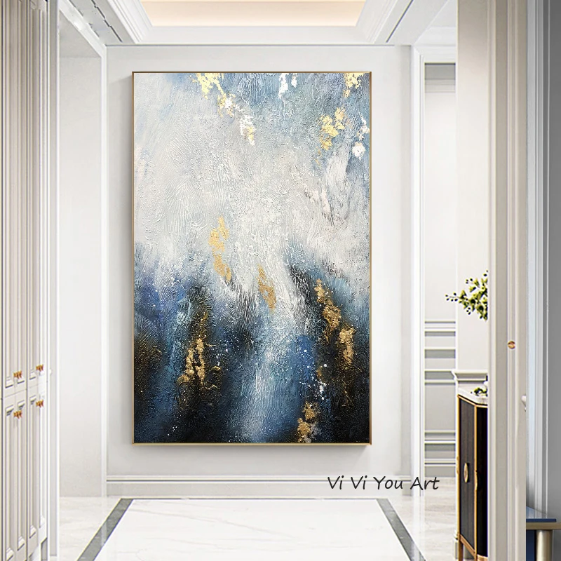 

High quality oil painting hand painted Abstract Oil Painting Wall Art Canvas Painting Gold Pictures for Living Room hotel decor