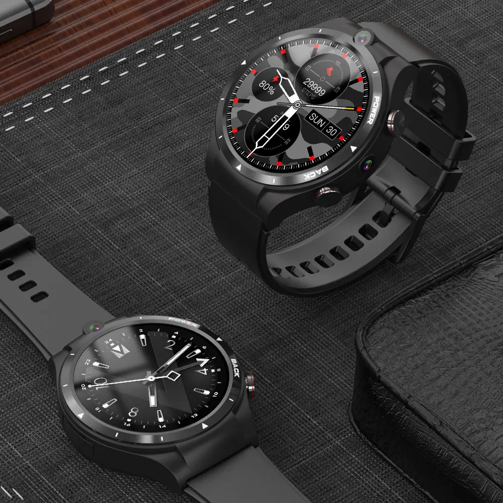 

LEMFO LEM15 4G Smart Watch Man Android 10 GPS Wifi Dual Camera 4GB 128GB Smartwatch Men 2021 With 900Mah Power Bank Phone Watch