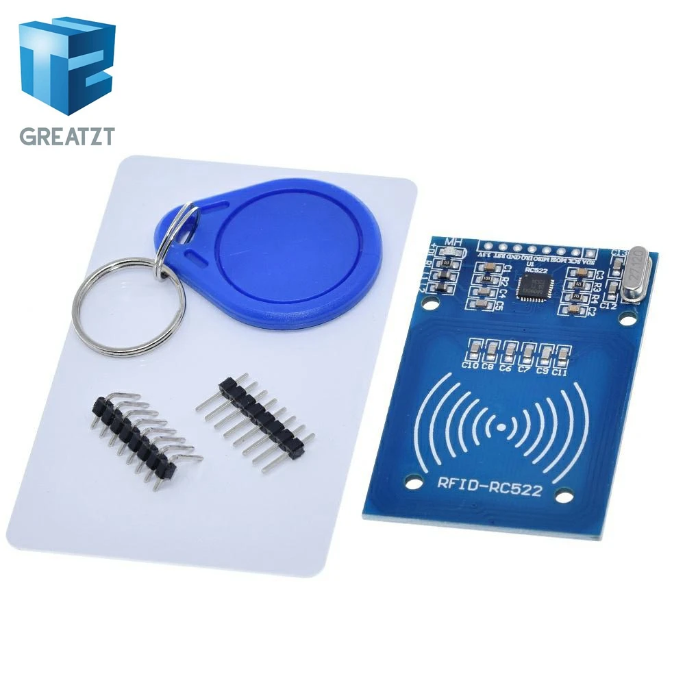 1 set GREATZT RFID модуль RC522 наборы S50 13,56 МГц 6 см с тегами SPI записи и чтения для arduino uno 2560 - Цвет: 1 set