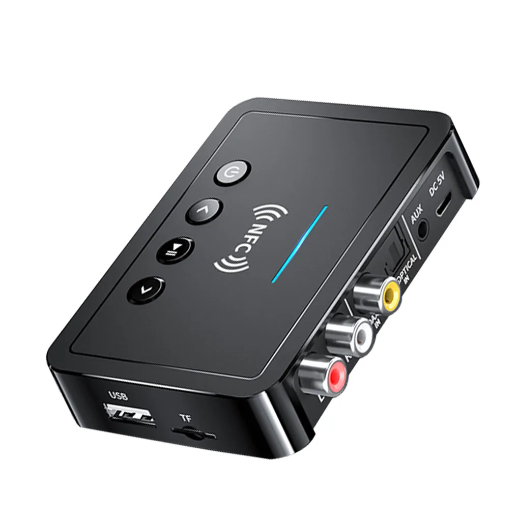 

Bluetooth-совместимый 5,0 приемник передатчик FM стерео AUX 3,5 мм разъем RCA оптический Громкая связь NFC Bluetooth аудио адаптер ТВ