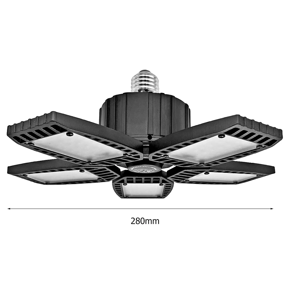 

360 Degrees LED Garage Light 30W 80W E27 Workshop Ceiling Lights Fixture Deformable Lamp Industrial Lighting