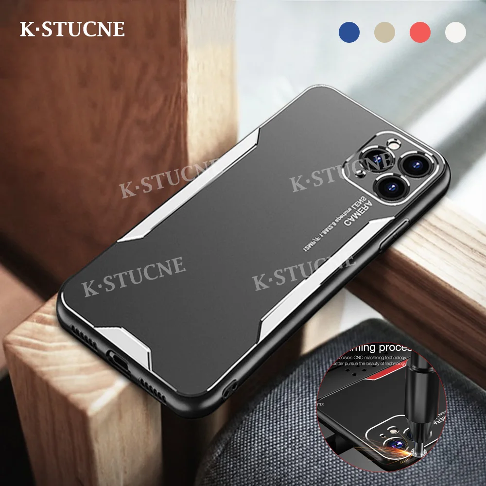 

Metal Silicone Mobile Phone Case For iPhone 66SPlus78 P XXSMAX XR 1112PROMAX MINI Shockproof Scratch resistant matte Back cover