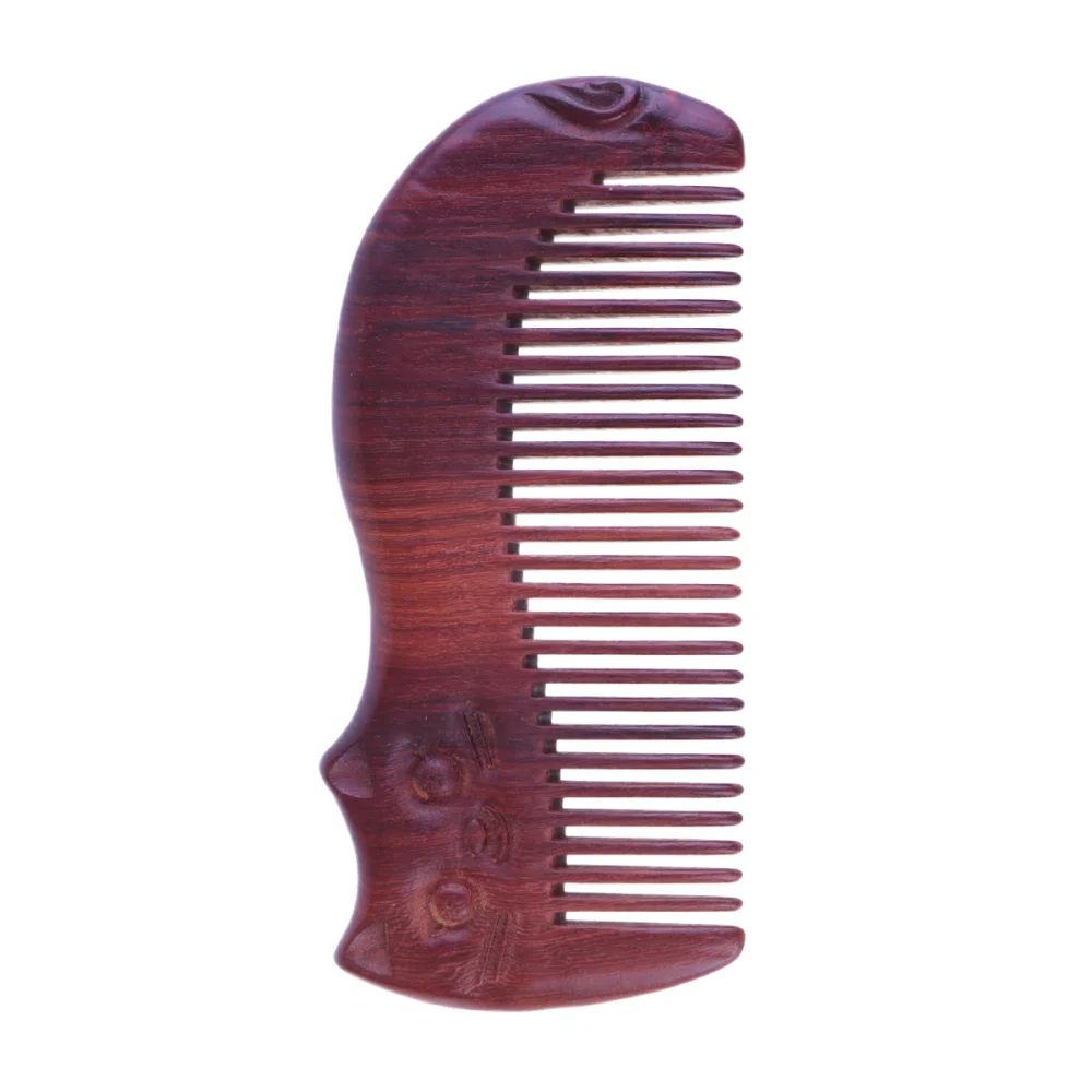 

1pc Anti-static Hair Comb Sandalwood Carving Comb Scalp Comb for Girls Ladies (Green Sandalwood)