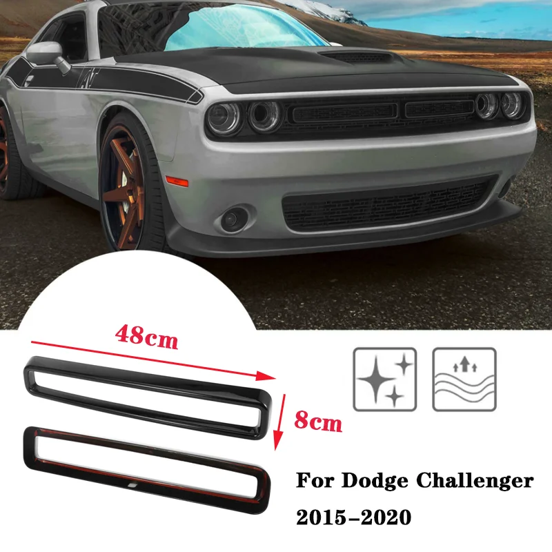 

Передняя крышка гриля из АБС, декоративная отделка, подходит для Dodge Challenger 2015-2020, автомобильные аксессуары