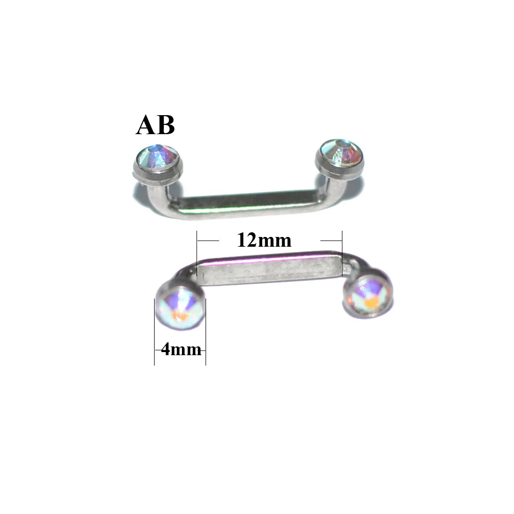 1.6x12x4x4mm 1 шт. G23 титановый пирсинг 1.6x12-20 м микродермальный якорь внутренняя резьба штанги поверхность бар титановая Штанга пирсинг ювелирные изделия - Окраска металла: 1.6x12x4x4mm