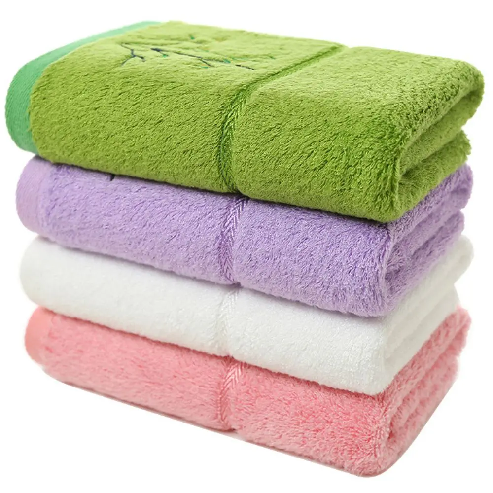 

Полотенце для лица из бамбукового волокна с вышивкой, плотное домашнее мягкое быстрое поглощение воды 1071