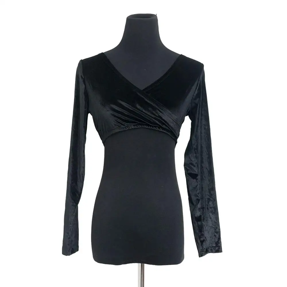 Топ для танца живота с длинным рукавом и V образным вырезом|Танец живота| |