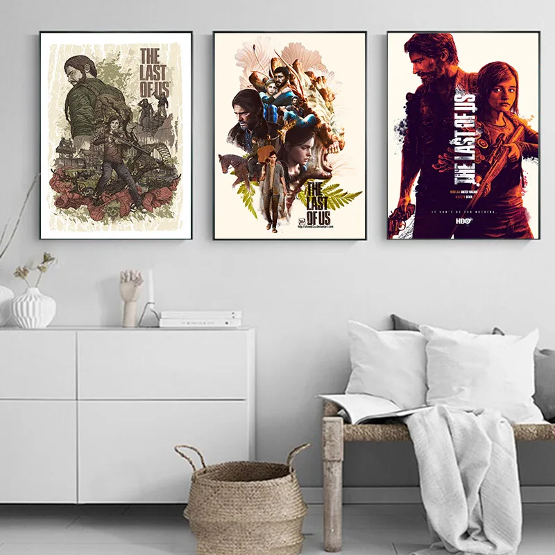 The Last of Us Video Game Poster Zombie Survival Horror Action Canvas Painting Print Wall Art HD Home Decor | Дом и сад