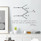 Science Настенная Наклейка в классе, научный декор, QED Feynman, диаграмма, цитата, Виниловая наклейка на стену, Scince, подарок, физика, домашний декор
