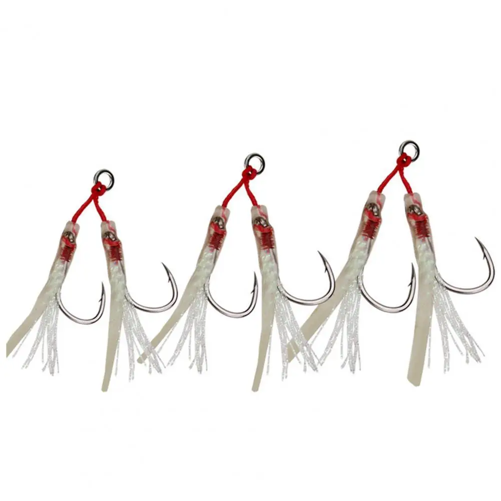 

Fish Hook Sharp Point Octopus Shape High-carbon Steel Strong Bearing Double Hooks Fishhook for Saltwater