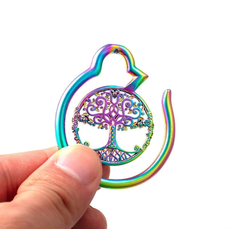 

1Pair Brass Tree of Life Ear Weights Hooks Heavy Dangle Earring Plug Gauge Ear Stretchers Plugs and Tunnels Piercing Jewelry