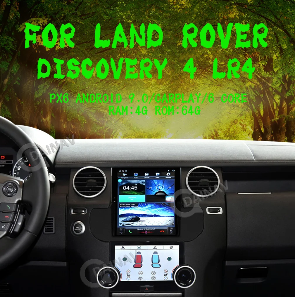 

Автомобильный радиоприемник PX6 в стиле Tesla для Land Rover Discovery 4 LR4 2009-2016, автомобильное аудио, GPS-навигация, стерео, DVD-плеер