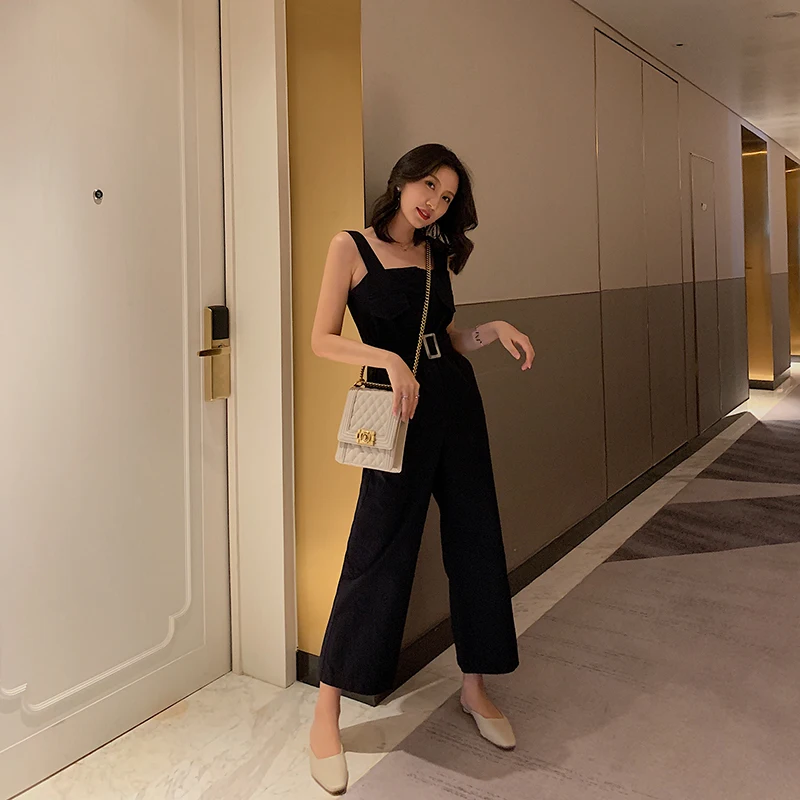 Женские повседневные Комбинезоны летние однотонные свободные хлопковые