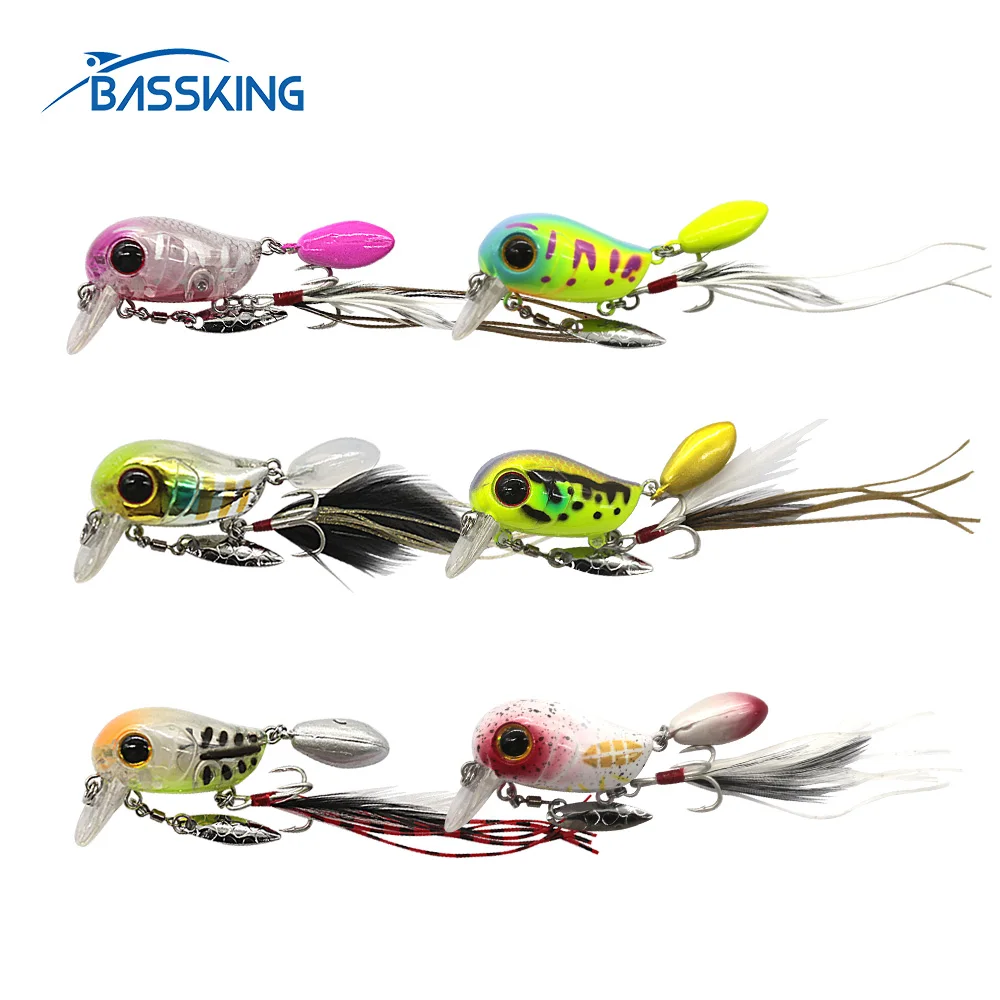 BASSKING жесткая приманка для рыбалки 54 мм 4 8 г плавающий воблер Crankbait качество