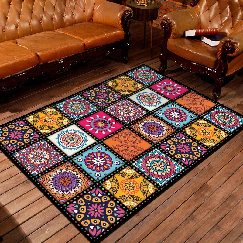 

Living Room Doormat Pattern Bedroom Cloakroom Carpet Coffee Table Bedside Carpet Washable Floor Mat