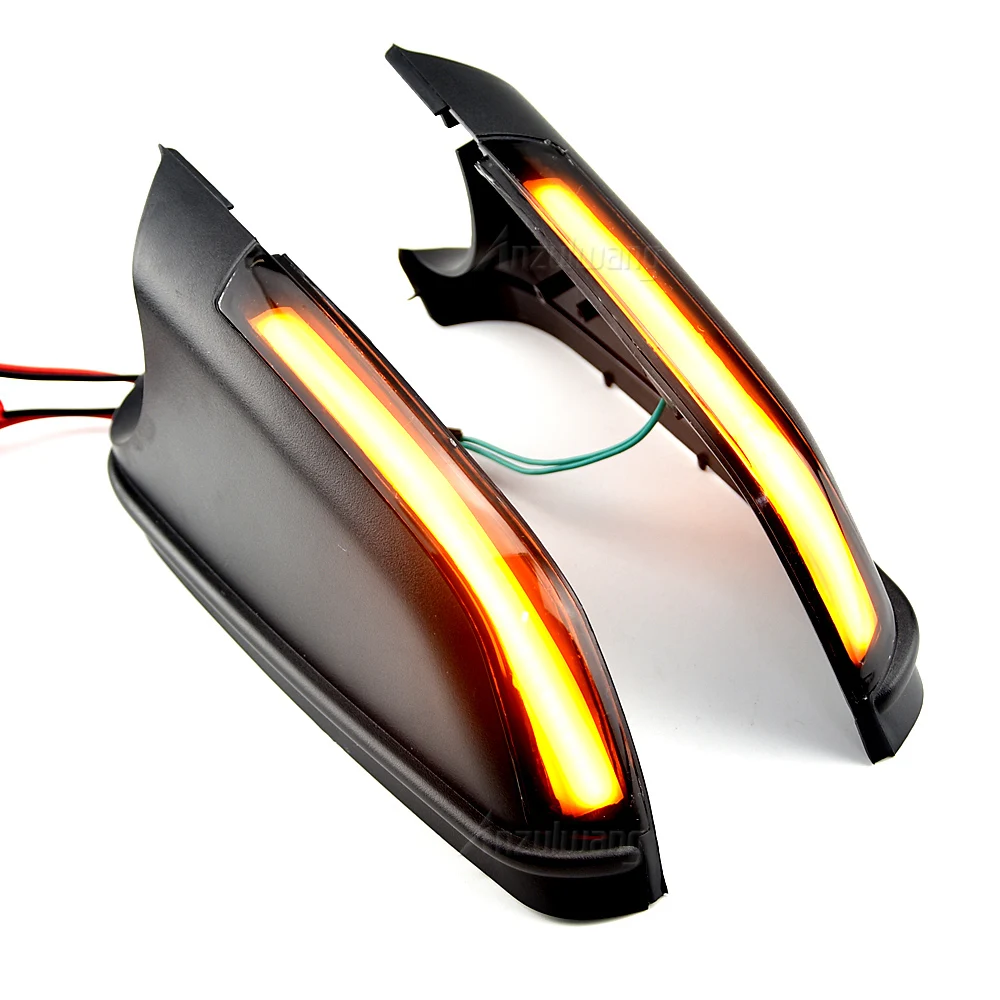 For VW Polo mk4 9N3 FL Vento Skoda Octavia LED Side Marker Wing Mirrors Dynamic Turn Signal Light Indicator Repeater Lamp images - 6
