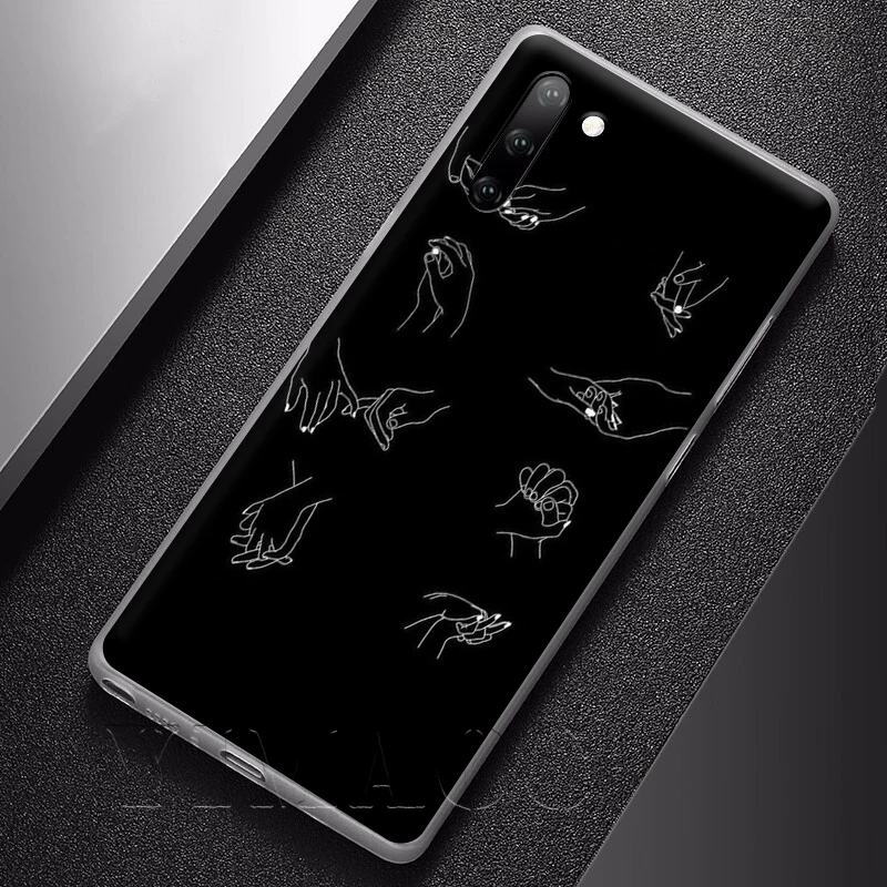 YIMAOC минималистский линейный парный чехол для Samsung Galaxy S10 S9 S8 S7 Plus A70 A60 A50 A40 A30 A20 A10 A50S