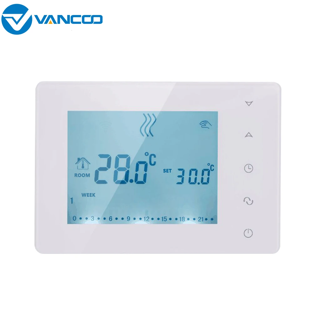 Беспроводной термостат VANCOO RF настенный газовый котел нагрев программируемый