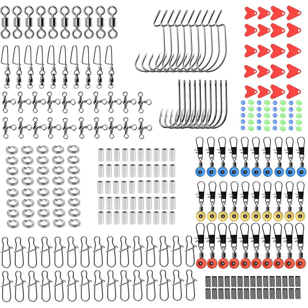 Набор рыболовных снастей 300 шт. комплект принадлежностей в комплекте фиксатор