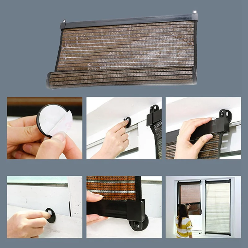 135*60 см роликовые жалюзи без пробивания отверстий солнцезащитные шторы для дома