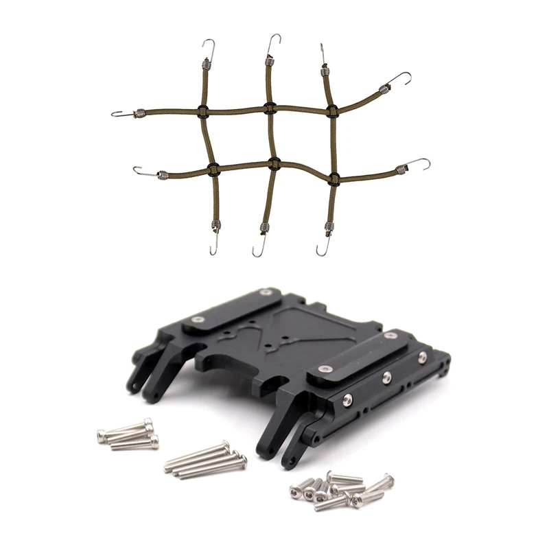 

Car-Roof Luggage Net for Axial Scx10 90046 90047 Tamiya with ​Skid Plate for Axial Wraith RC Rock Crawler Car,Black