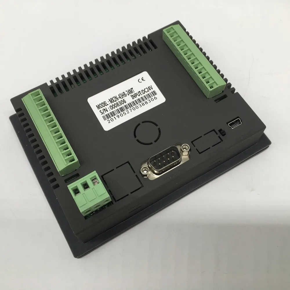Встроенный контроллер HMI + PLC 4 3 дюйма сенсорный экран выход транзистора DC24V I/O 12DI
