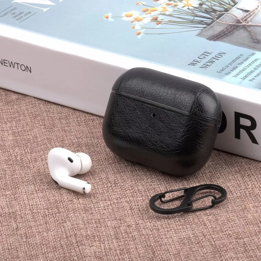 

Magic music Business Vintage Leather Case For Airpods pro Case Protective Earphone Cover For Airpods pro Plain PU Case