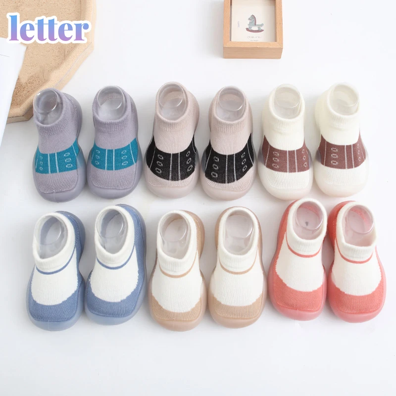 

Infant shoes soft-soled indoor floor socks shoes with rubber sole spring autumn baby non-slip toddler first walkers children