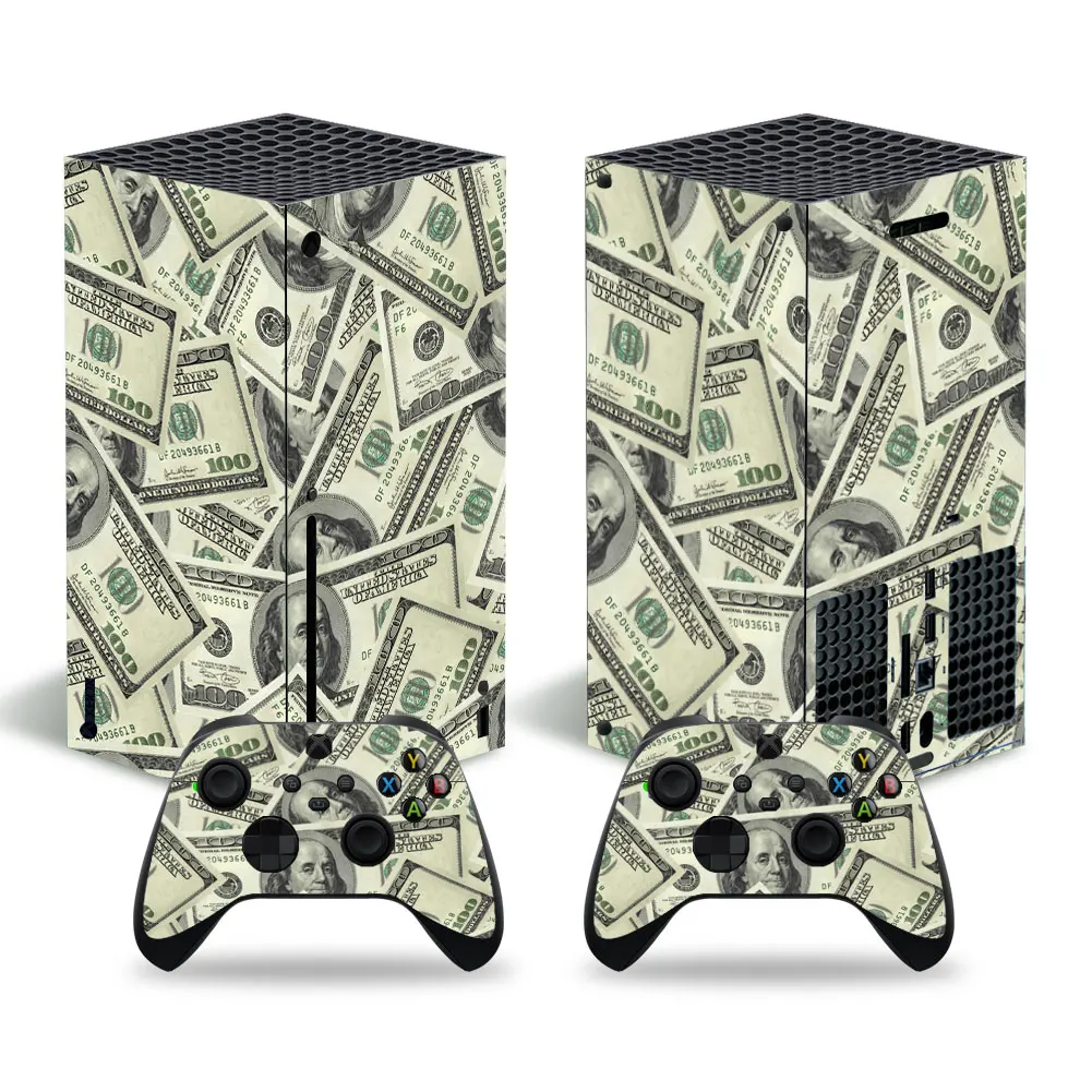 

Новый дизайн доллара для Xbox серии X наклейка для Xbox серии X ПВХ наклейка для Xbox серии X виниловая наклейка