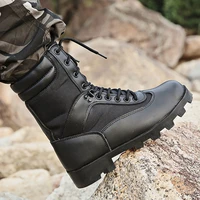 cqb swat handsome breathable tactical mens boots army light wearable combat black zipper military jungle boots zd 030