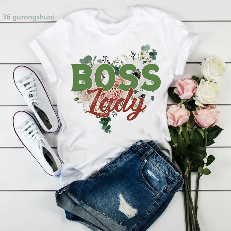 

Women t-shirt funny graphics boss lady print t shirt femme Harajuku camiseta mujer tshirt Hip hop women clothes wholesale