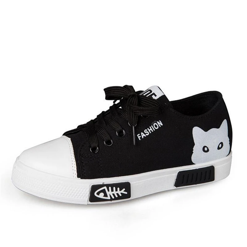 QWEDF женская обувь на плоской подошве с рисунком парусиновая 2019 летние женские