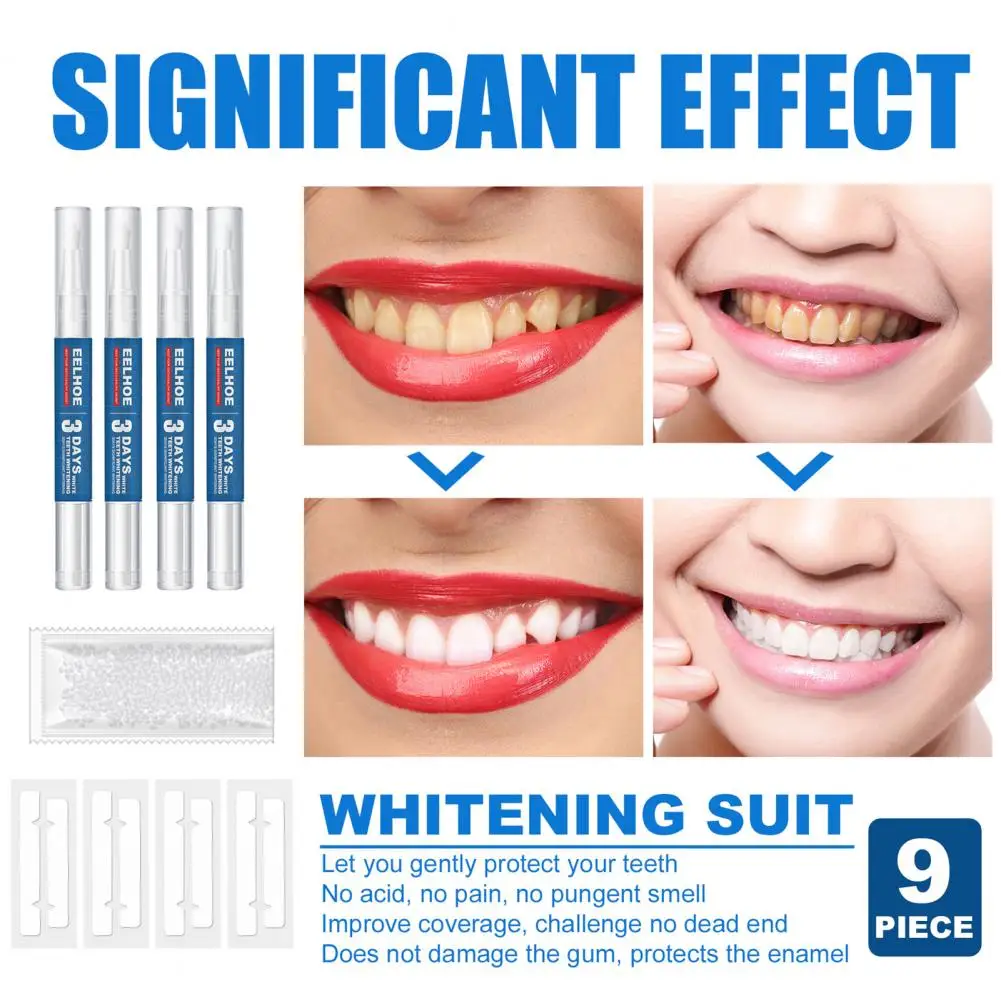

Tooth Whitening Strip Oral Care Suit Brighten Teeth Color With Tooth Gel Dental Bleaching Kits for Home