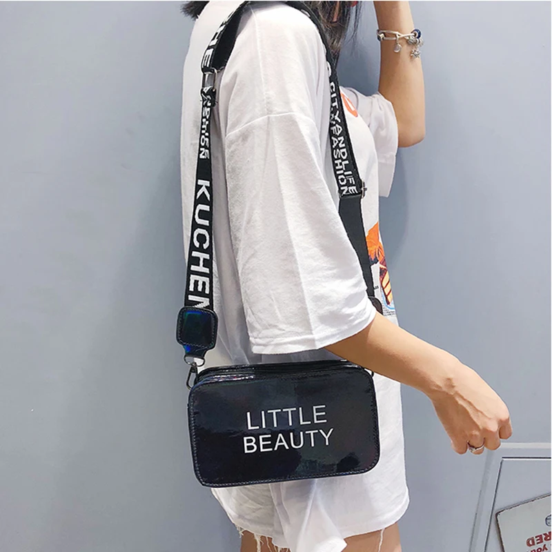 Женские сумки через плечо с надписью маленькие квадратные сумочки из