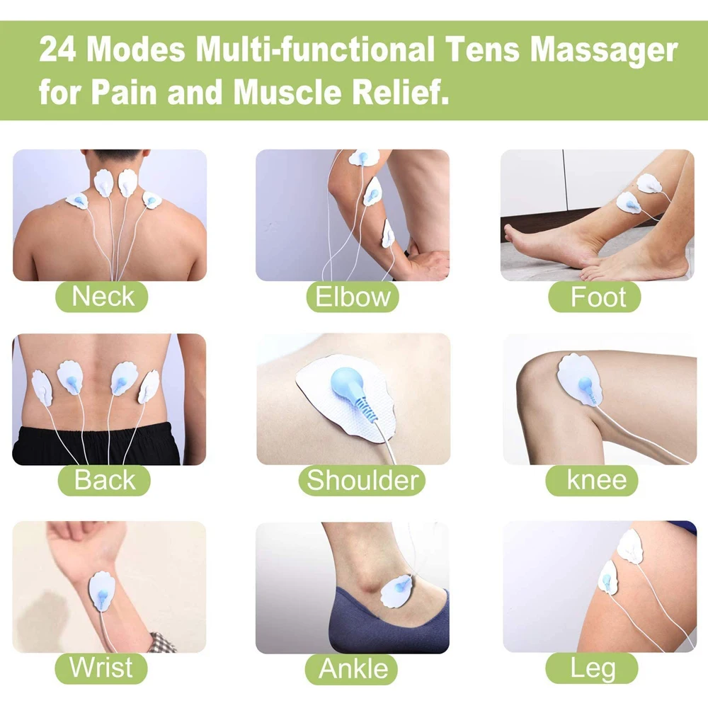 

24 Modes Full Body Tens Acupuncture Electric Therapy Massager Meridian Physiotherapy Massager Apparatus Massager Health Care