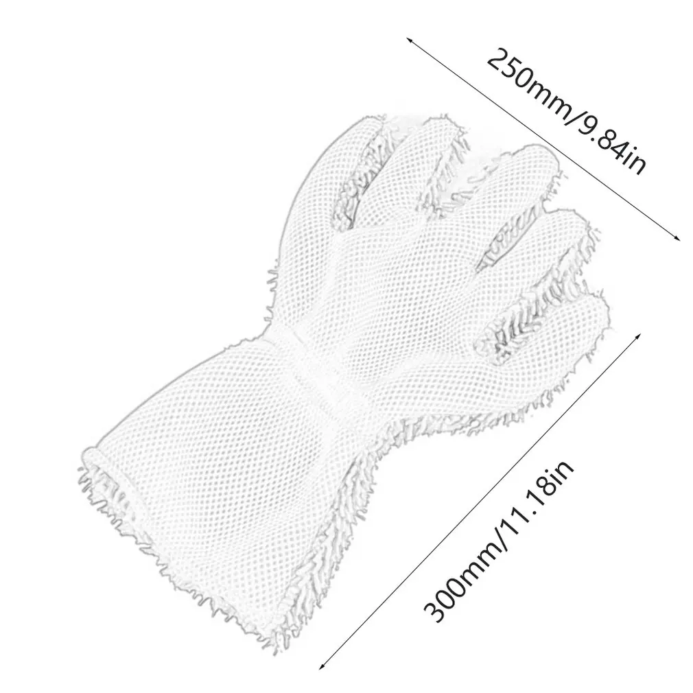 

Car Washing Tool cleaning supplies Chenille + Sandwich Fabric Reversible car wash gloves with coral fleece 1 Piece