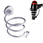 Настенный алюминиевый держатель для фена, подставка на спирали для ванной комнаты, аксессуар для ванной комнаты