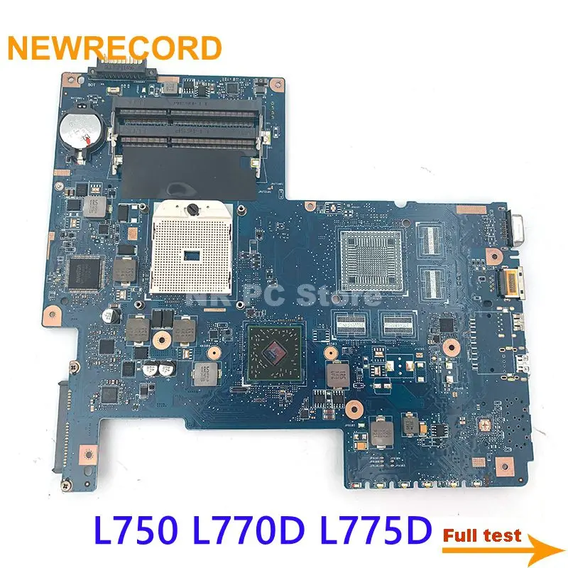 Newrecord para Toshiba Placa-mãe do Portátil Satellite 08n1-0n93j00 Ddr3 Soquete Fs1 Placa Principal Teste Completo L750 L770d L775d H000034200
