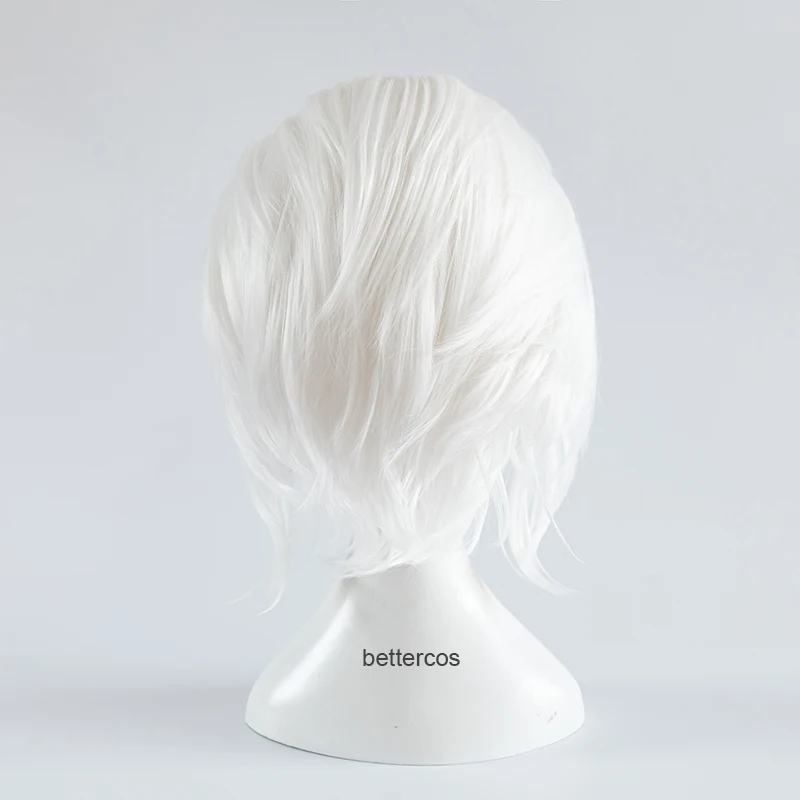 Парик для косплея маленькой Русалочки Урсула белые короткие термостойкие