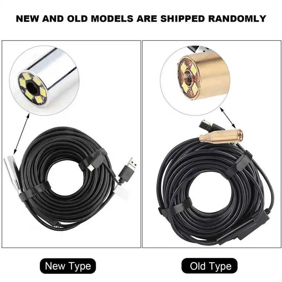 Водонепроницаемый эндоскоп со светодиодной подсветкой 5 миллионов