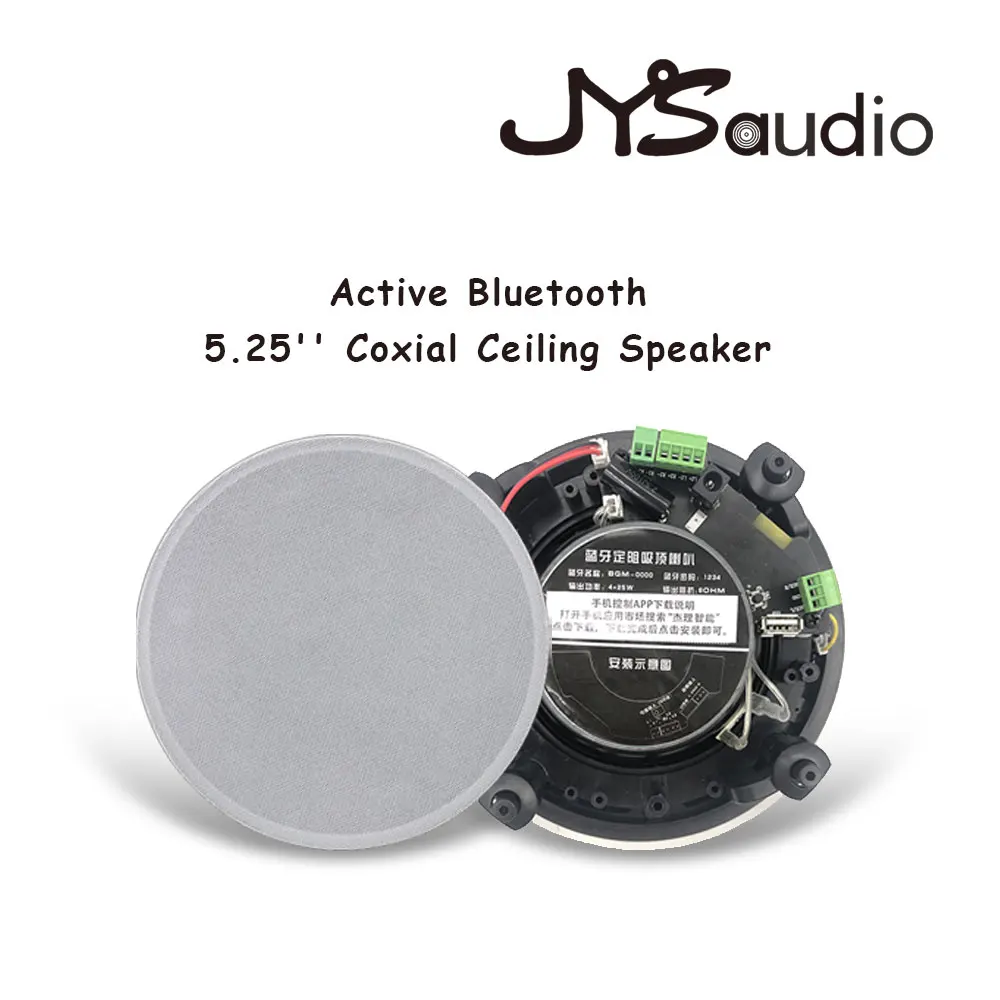5.25 Inch Active Coaxial Ceiling Speaker Waterproof PCB Board Bluetooth-compatible Indoor Bathroom Home Shower Theater System