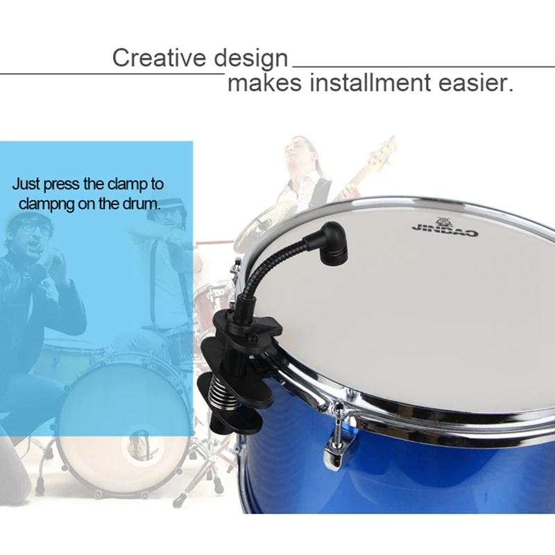 

Alctron Musical Instrumental Condenser Microphone Vocal Mic System for Drum Saxophone, Wind Instruments, Trombone Tuba